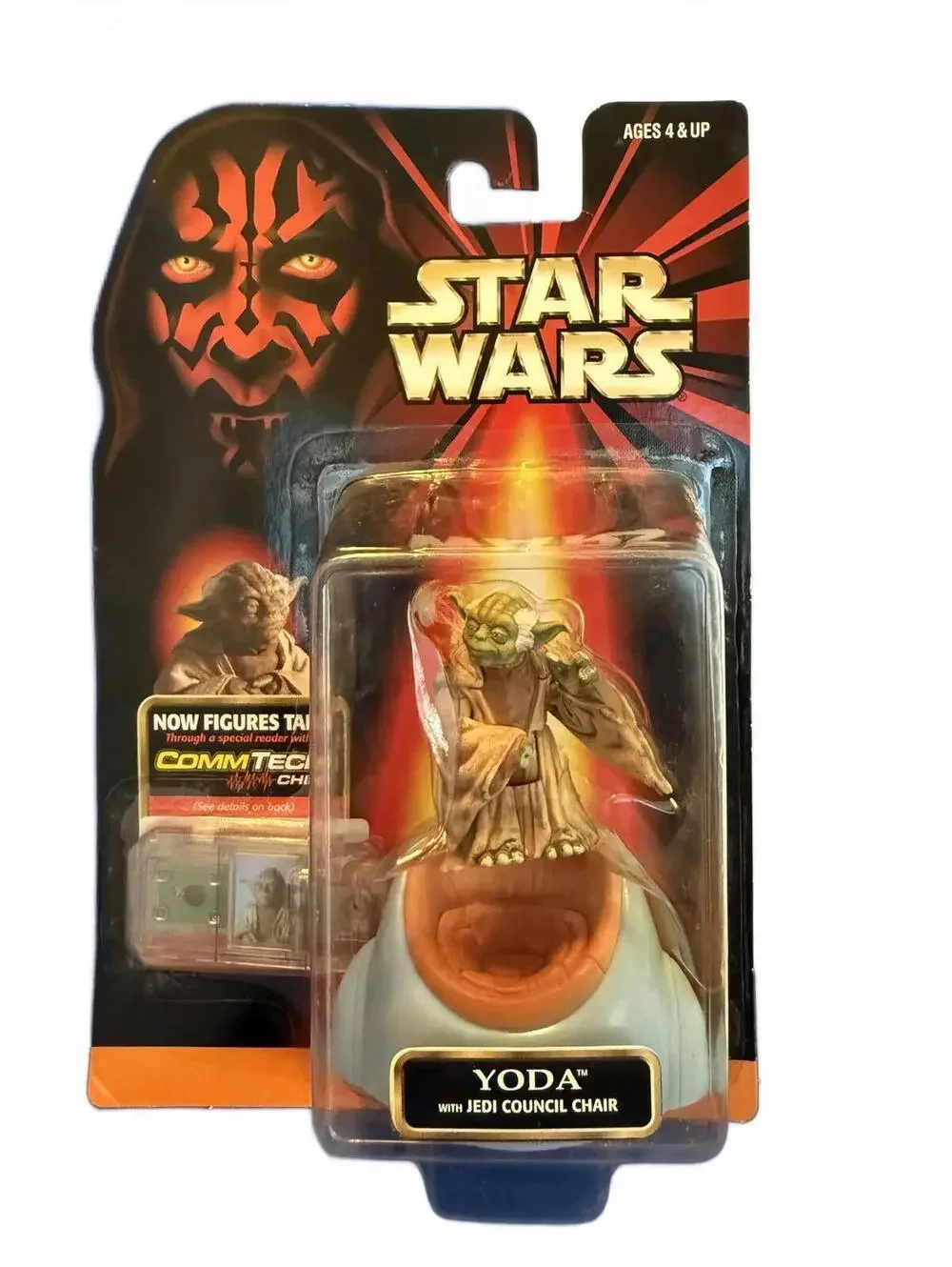 1998 Star Wars Episode 1 Yoda w Jedi Council Chair Kenner Figure